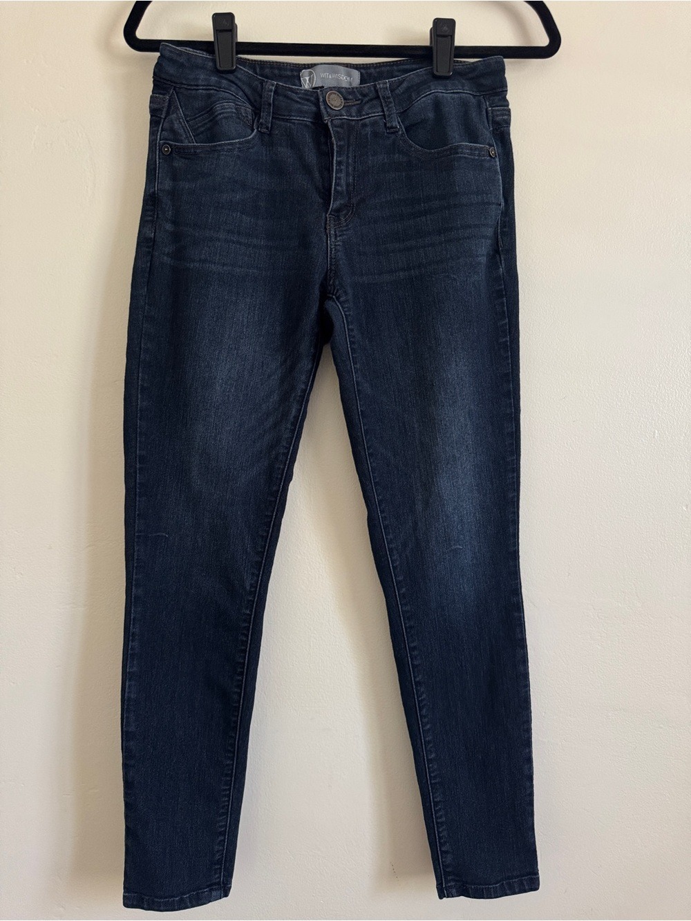Wit & Wisdom Absolution Ankle Skinny Jeans, Dark Indigo, Size 4P